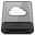 Grey iDisk W Icon 32x32 png
